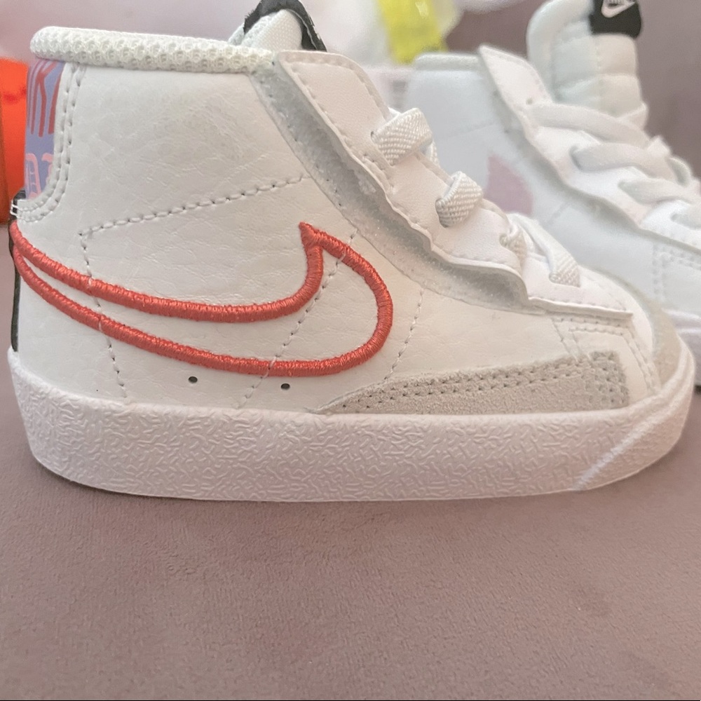 Nike Blazer Mid '77 SE -White/Purple Pulse/Pink Foam/Magic Ember Toddler Size 5C